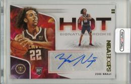 2020-21 PANINI NBA Hoops #HR-ZNJ Zeke Nnaji Autographs Denver Nuggets