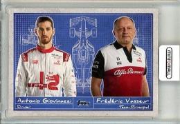 2021 TOPPS Formula 1 Racing  Antonio Giovinazzi & Frederic Vasseur Dedrief (Alfa Romeo Racing ORLEN)