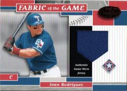 2002 DONRUSS Leaf Certified  Ivan Rodrigues Game Worn Jersey 31/80