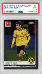 2019-20 Topps Chrome Bundesliga Borussia Dortmund Giovanni Reyna Base (PSA 9) (RC)