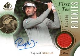 2014 UPPER DECK SP Game Used Golf  Raphael Jacquelin Autograph & Tournament Used Memorabilia 011/199