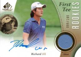2014 UPPER DECK SP Game Used Golf  Richard Lee Autograph & Tournament Used Memorabilia 099/199