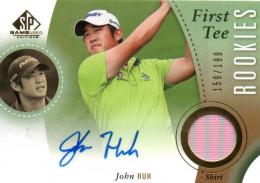 2014 UPPER DECK SP Game Used Golf  John Huh Autograph & Tournament Used Memorabilia 159/199