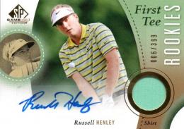 2014 UPPER DECK SP Game Used Golf  Russell Henley Autograph & Tournament Used Memorabilia 006/399
