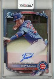 2025 Bowman Chrome Juan Cabada Prospect Autographs #CPAJC Chicago Cubs