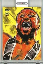2021 TOPPS WWE Undisputed  Big E Rob Schamberger Illustration