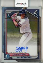 2024 Bowman Chrome  Jose Perdomo Prospect Autographs #CPAJP Atlanta Braves