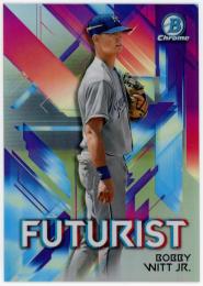2021 Bowman Chrome Futurist Refractors #FUTBW Bobby Witt Jr.