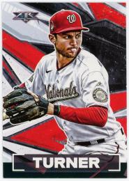2021 Topps Fire #127 Trea Turner
