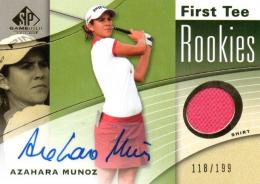 2012 UPPER DECK SP Game Used Golf  Azahara Munoz Autograph & Event Used Shirt 118/199