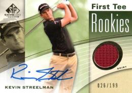 2012 UPPER DECK SP Game Used Golf  Kevin Streelman Autograph & Event Used Shirt 026/199