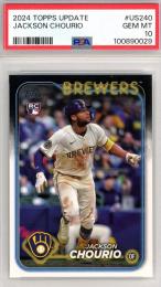 2024 Topps Update Jackson Chourio Base【PSA10】《Gem-MINT》 Milwaukee Brewers
