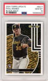 2024 Topps Update Paul Skenes Black Gold【PSA10】《Gem-MINT》 Pittsburgh Pirates