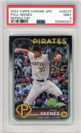 2024 Topps Chrome Update Paul Skenes Base Refractor【PSA9】 Pittsburgh Pirates