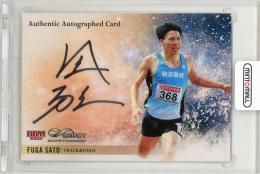 2022 BBM INFINITY 佐藤風雅 直筆サインカード 横版【67/90】 陸上競技