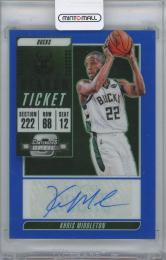 2018-19 PANINI Contenders Optic Veteran Ticket Autographs Blue / KHRIS MIDDLETON(Milwaukee Bucks) 【34/35】