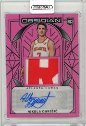 2024-25 PANINI Obsidian Nikola Durisic Electric Etch Pink Flood #235 JSY AU【34/49】 Atlanta Hawks