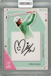 2025 EPOCH JLPGA  ROOKIES & WINNERS 佐藤心結 直筆サインカード【03/10】