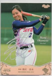 2019 BBM シャイニングヴィーナス	奥村 奈未	ホロ箔サインカード	【34/50】