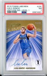 2018-19 Panini Absolute Memorabilia Luka Doncic #LS-LDC Limitless Signature Level 1 Autographs【26/49】【PSA7】 Mavericks