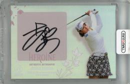 2025 EPOCH JLPGA TOP PLAYERS 安田彩乃 HEROINE直筆サインカード【15/20】