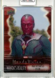 2022 UPPER DECK WANDAVISION TRADING CARDS  Paul Bettany as Vision Wanda’s Reality Plexi