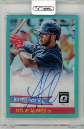 2018 PANINI Donruss Optic Ozzie Albies Rated Rookies '84 Retro Signatures Aqua #1【38/99】 Atlanta Braves