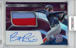 2021 PANINI Spectra Baseball Brent Rooker Spectra Rookie Jersey Autograph Neon Pink 49枚限定 /48