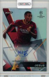 2018-19 TOPPS Finest UEFA Champions League Soccer Juan Jesus Finest Autograph 79