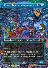 【TMT】【ENG】【Foil】〈202-R-U〉《時空術師見習い、レネト/Renet, Temporal Apprentice》ボーダーレス版
