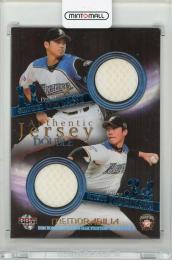 2015 BBM 北海道日本ハムファイターズ [Fs SKY HIGH] 大谷翔平/吉川光夫 ジャージーカード Authentic Jersey Double【04/60】《やや難あり 表面傷、角若干ダメージなど》