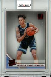 2019-20 Panini Clearly Donruss  Brandon Clarke Rated Rookie Red Parallel 37/49