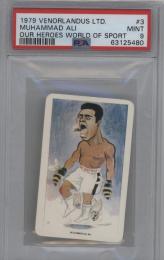 【PSA9】1979 VENORIANDUS LTD Our Heroes World of Sports Muhammad Ali