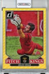 2015 Panini Donruss Julio Cesar Pitch Kings Panini Logo Gold #14【01/10】《傷あり》