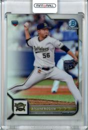 2022 Topps NPB  Bowman オリックス 小木田敦也 Base, Chrome Refractor