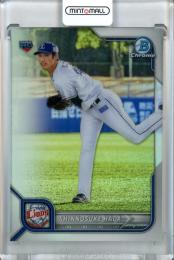 2022 Topps NPB  Bowman 埼玉西武 羽田慎之介 Base, Chrome Refractor