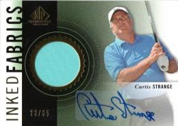 2014 UPPER DECK SP Game Used Golf  Curtis Strange Autograph & Tournament Used PGA Golf Memorabilia 23/65
