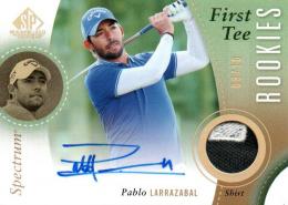 2014 UPPER DECK SP Game Used Golf  Pablo Larrazabal Autograph & Tournament Used Golf Memorabilia 08/10