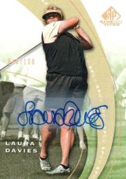 2012 UPPER DECK SP Game Used Golf  Laura Davies Autograph 045/100