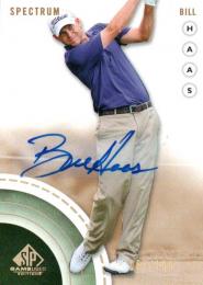 2014 UPPER DECK SP Game Used Golf  Bill Haas Autograph 065/100