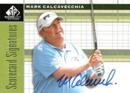 2012 UPPER DECK SP Game Used Golf  Mark Calcavecchia Autograph