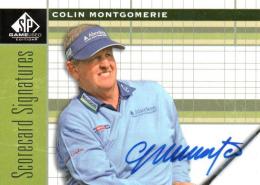 2012 UPPER DECK SP Game Used Golf  Colin Montgomerie Autograph