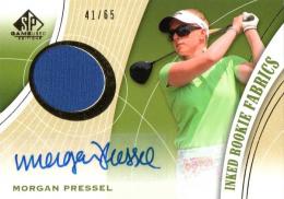 2012 UPPER DECK SP Game Used Golf  Morgan Pressel Autograph & Event Used Memorabilia 41/65