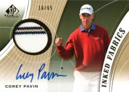2012 UPPER DECK SP Game Used Golf  Corey Pavin Autograph & Event Used Memorabilia 16/65