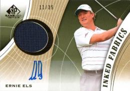 2012 UPPER DECK SP Game Used Golf  Ernie Els Autograph & Event Used Memorabilia 11/35