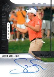 2012 UPPER DECK SP Authentic Golf  Scott Stallings Autograph 366/699