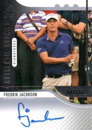 2012 UPPER DECK SP Authentic Golf  Fredrik Jacobson Autograph 682/699