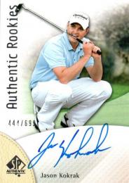 2014 UPPER DECK SP Authentic Golf  Jason Kokrak Autograph 444/699