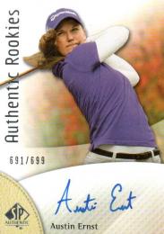 2014 UPPER DECK SP Authentic Golf  Austin Ernst Autograph 691/699