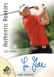 2014 UPPER DECK SP Authentic Golf  Luke Guthrie Autograph 197/699